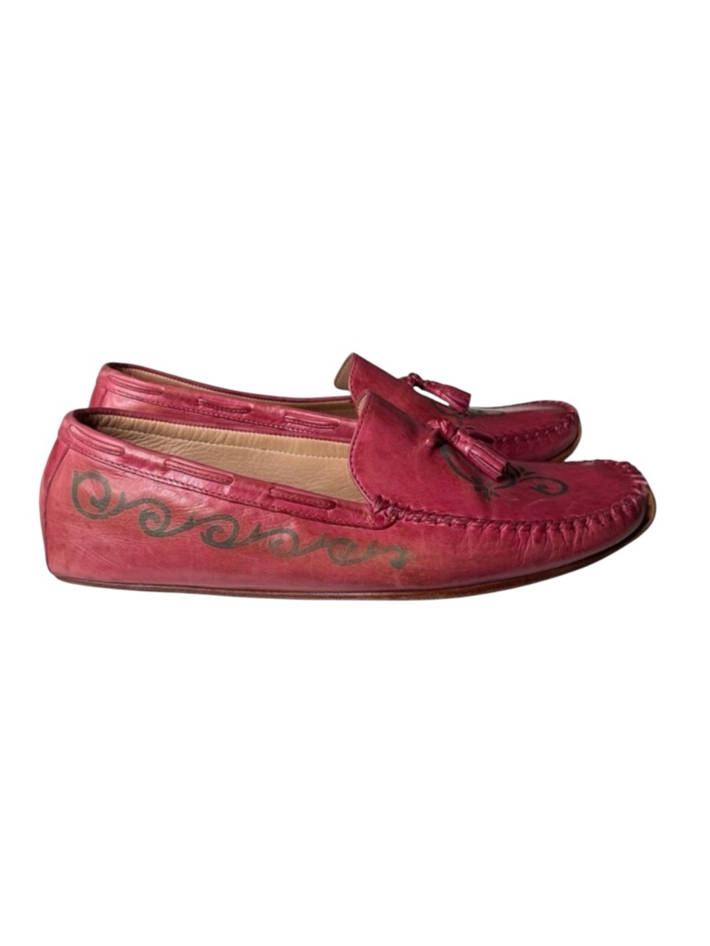East India Sandal‎ co Womens Leather Tassel Loafer Moccasin Shoes RZ Design  8 B